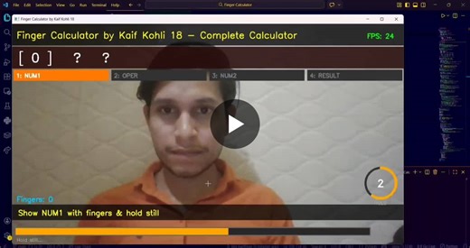 #python #opencv #mediapipe #computervision #handgesturerecognition #aiprojects #machinelearning #buildinpublic #studentdeveloper | Md Kaif Khan