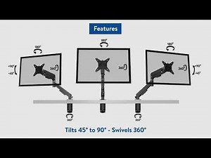 100162725 ONN Spring Assisted Monitor Desk Mount for 13 32