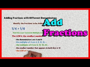 Mastering Fractions: Adding Fractions with Different Denominators Made Easy!