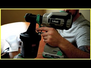 Easiest way to paint your walls indoors - Litheli Battery powered paint spray gun