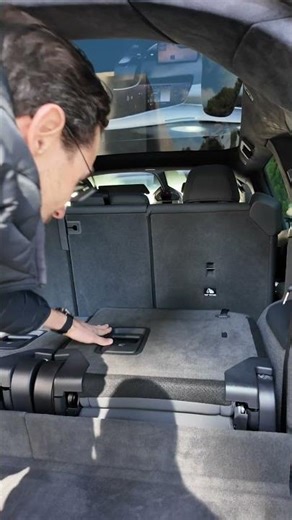 The coolest trunk mechanism? Hiding all the seats in the Lucid Gravity!