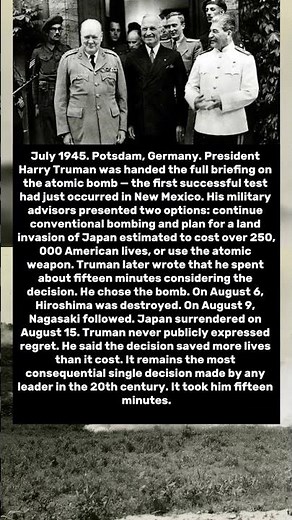 Truman Made The Most Destructive Decision In History — In Under 15 Minutes