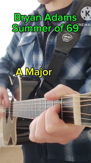 play Bryan Adams Summer of 69 #acousticguitar #guitar #guitartutorial #backingtrack