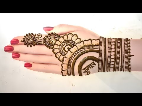 Holi special simple back hand mehndi design ||mehndi ke design ||mehandi designs 2026
