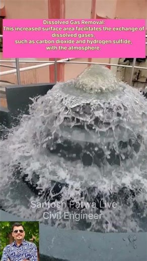 Cascade Aerator Function in Water Treatment Plant