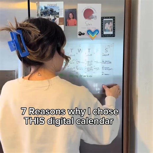 7 Reasons I chose THIS digital calendar: 1. Digital upgrade → bye dry erase board ✅😎 2. Easy installation 3. The calendar syncs to your existing Google, iCal and Outlook calendars 4. Customize daily routines and to-do lists that reoccur to help my kids (and me!) stay on track 5. An AI tool that uploads pictures and digital events to your calendar in seconds 6. An app for on the go ✅ 7. Meal planner, Rewards tracker, emotion check-ins, weather widget and more!! Overall this digital tool is worth