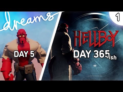 Making a Hellboy game from SCRATCH | Dreams PS4 (Part 1)