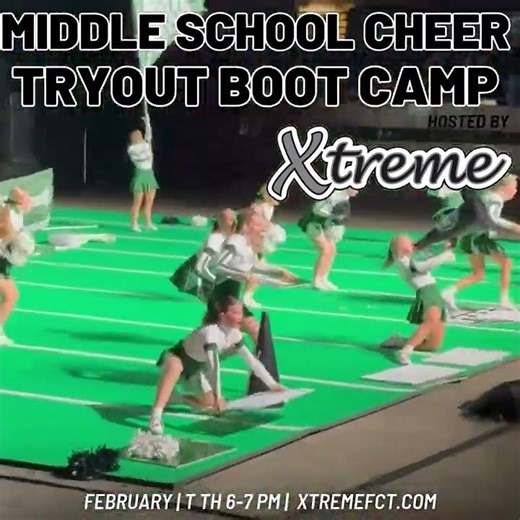 Middle School Cheer Tryout Boot Camp #shorts