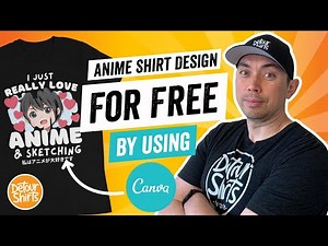 Anime TShirt Design With Canva the FREE T-Shirt Design Website - Masking in Canva Tutorial