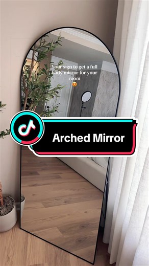 Aesthetic increased instantly with this full body mirror in your place! #archedmirror #fulllengthmirror #fullbodymirror #mirror #TikTokShopSpringGlowUp