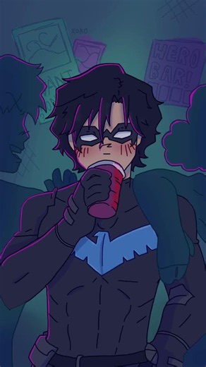 Starfire and NightWing animation