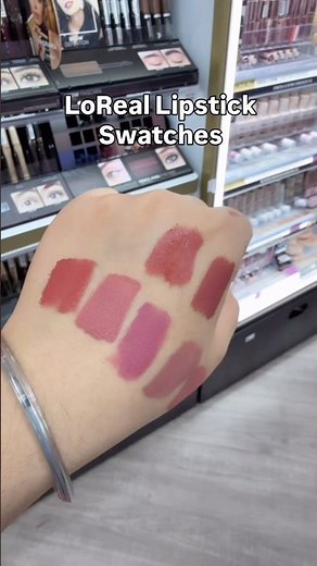 Loreal lipstick swatches | Drugstore Lipsticks | long lasting lipstick | affordable #lipstick