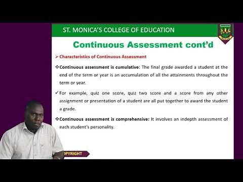Assessment In Education - Continuos Assessment (Lesson2)