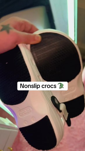 #nonslipcrocs #whitecrocs #workcrocs #cutecrocs #noslipshoes