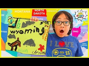 Learn US States and Capital for Kids Wyoming with Painting and coloring!