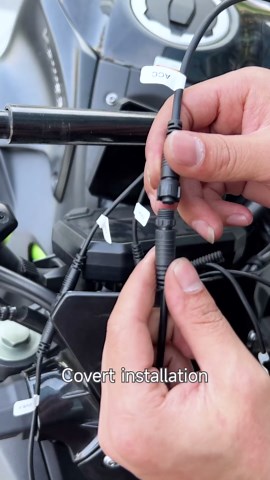 Motorcycle Dash Cam, 1080p + 1080p Front and Rear Dash Cam for Motorcycle, Wide Angle, Night Vision, App Connect, Ip67 Waterproof, Loop Recording, Max Support 128 GB