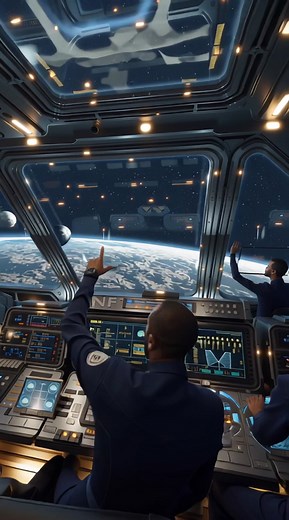 Ever wondered what commanding a five hundred-thousand-ton interstellar hauler feels like? The command deck of the NF Starlifter hums with quiet power — a cathedral of screens, holo-charts and navigation arcs stretching toward the stars. Here, officers don’t just fly a ship; they choreograph gravity wells, cargo vectors, and the sheer stubborn physics of moving something this absurdly massive across the void. Every console, every chair, every readout is built for one purpose: keeping humanity’s l