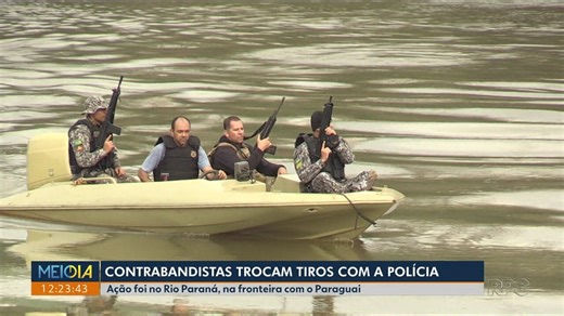 Contrabandistas trocam tiros com a polícia
