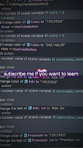 Gdevelop codes #tutorial