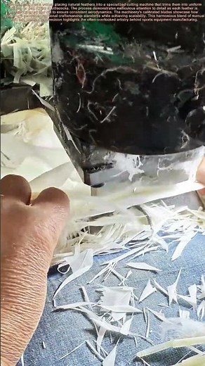 Feather to Flight: Inside a Badminton Ball's Precision Cut