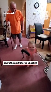 This toddler walked with a cane perfectly, just like grandpa! #toddlers #humor #funnytoddlers | Reader's Digest