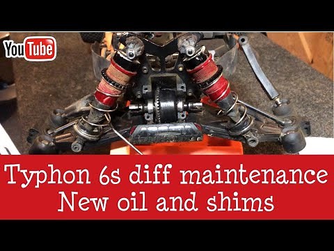 Arrma Typhon 6s Differential maintenance.cleaning and new oil.