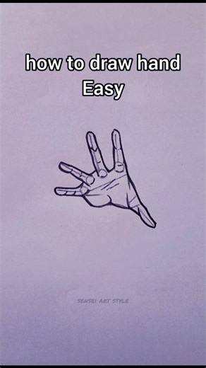 How to draw hand Easy #shorts #drawing #anime #tutorial #sketch #howtodraw #art #fyp #desenho