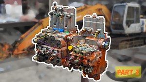 Hitachi EX120-2 excavator hydraulic valve rebuild complete guide part 2