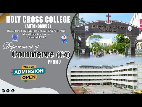 Department of Commerce (CA) | Promo | Holy Cross College (Autonomous) Trichy