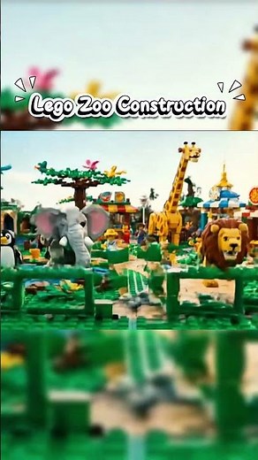 ✨ Watch a Lego Zoo magically build itself — block by block! 🦁🐼🐧