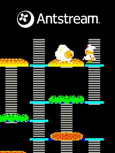 Burger Time Tournament 🍔🏆 Go for total kitchen madness in arcade classic Burger Time! Smash giant ingredients to skyrocket your score. Our latest challenge tournament is a 1 life high score challenge to rock your taste buds. Will you be the Top Chef this week on Antstream? 🍔 #retrogaming #retrogames #arcade #burgertime
