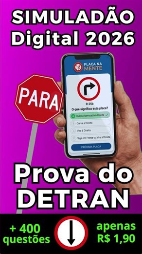 Simulado Para Prova do Detran 2026.
