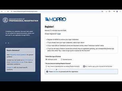 2025 MOPRO - How to Register