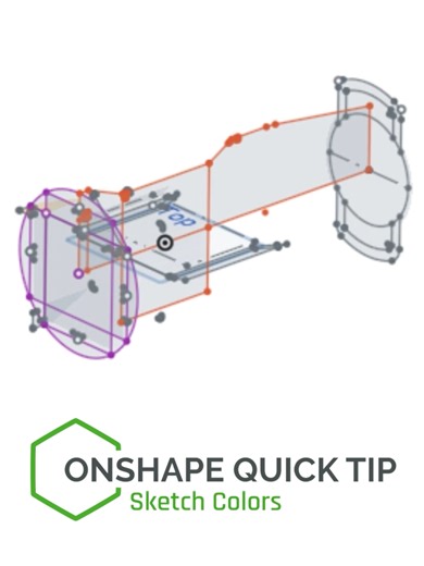 Did you know you can change sketch colors in Onshape? Color-coding makes complex models easier to understand and edit. #onshape #onshapetips