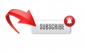 Premium Vector | Realistic glossy subscribe button with bell and 3d red arrow subscribe to video channel blog and newsletter