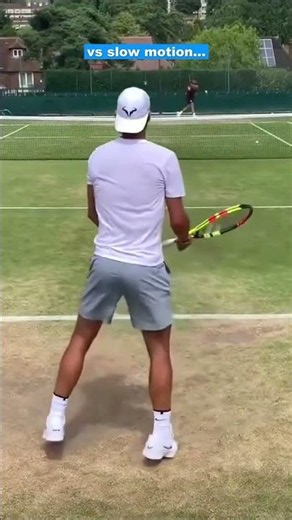 Nadal didn't change his racket setup for grass at all - that's the interesting part.