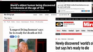 Mbah Gotho dari Sragen, Pria Tertua 146 Tahun Mendunia