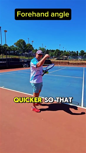 How to hit a forehand angle