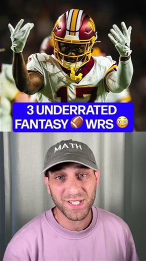 3 UNDERRATED WRs you need to target in fantasy football drafts #fantasyfootballdraft #nfl #football