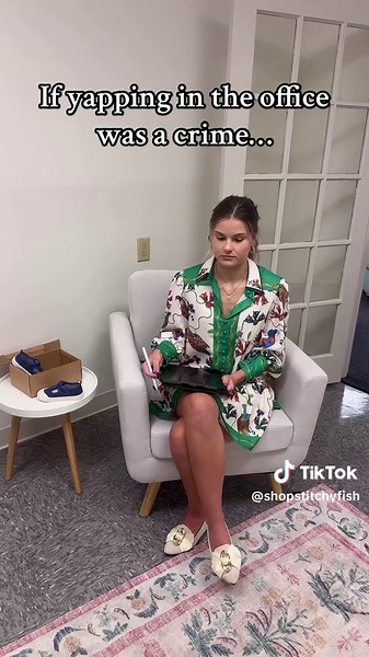 Us Stitchy Fish Girls Would Be Guilty As Charged 🔒🤣 #coworkers #officehumor #officelife #stitchyfish #childrensclothing