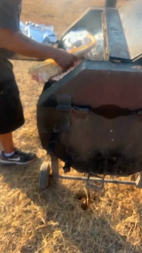 Family Reunion in Backwoods every year #Oxtail #familyreunion #barbeque #grill #blackfamily