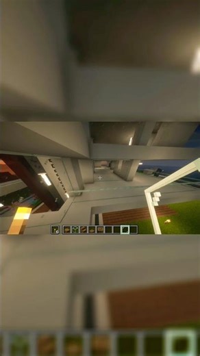 How to Build a Modern roof in Minecraft ￼ #minecraft #asmr #modernbuilding #roof #fürdich