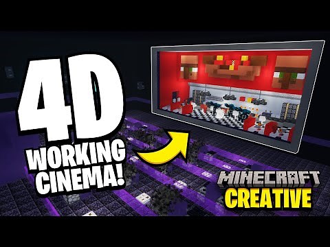I Built A Working 4D CINEMA In Minecraft!