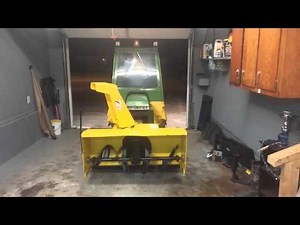 SOLD John deere 318 cab and 47 Snow Blower for sale