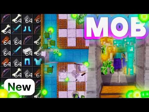 EASIEST MOB & XP Farm For v26.3 Minecraft Bedrock || MCPE, PS5, Xbox, Switch, Windows 10 ||