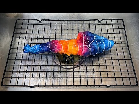 Tie Dye Pattern #526 - Sapphire Lily Tie Dye Tapestry (Ice Dye)