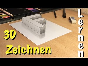 Tutorial 3D ZEICHNEN lernen für Anfänger wie man 3D Zeichnen #3DdrawJG