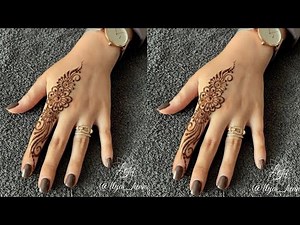 Best one finger mehndi design || simple and easy fingers mehndi design by h's mehndi World