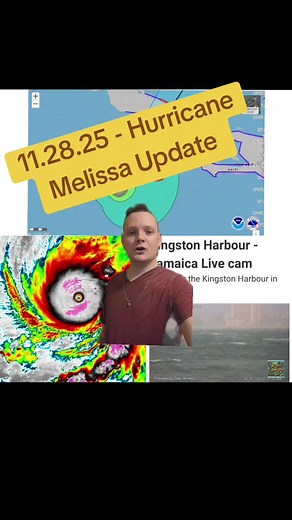 #greenscreen 10.28.25 update on major hurricane Melissa which will make historic landfall in Jamaica later Today. Live Cameras in Jamaica: https://www.skylinewebcams.com/en/webcam/jamaica/surrey-county/kingston/harbour.html #hurricanemelissa #jamaica #fyp #trending