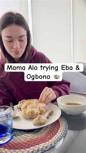Eba & Ogbono first trial #shorts #nigerianfood #familyvlog